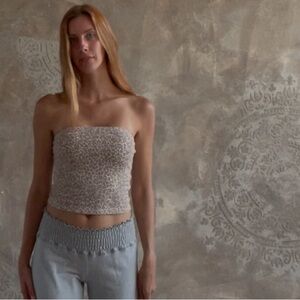 Cheetah Leopard Print Tube Top